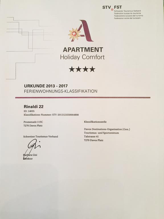 Apartmán At Rinaldi 22 Davos Exteriér fotografie